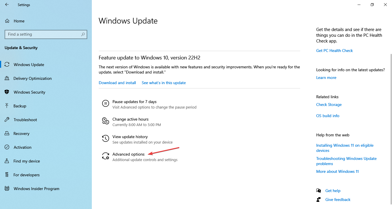 advanced options for how to stop pop-ups on windows 10