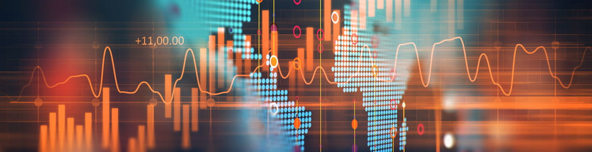 Graphic of trading data chart