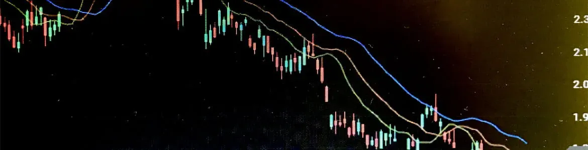 Downwards trend performance chart