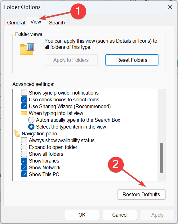 restore defaults to to remove duplicate drives in windows 11