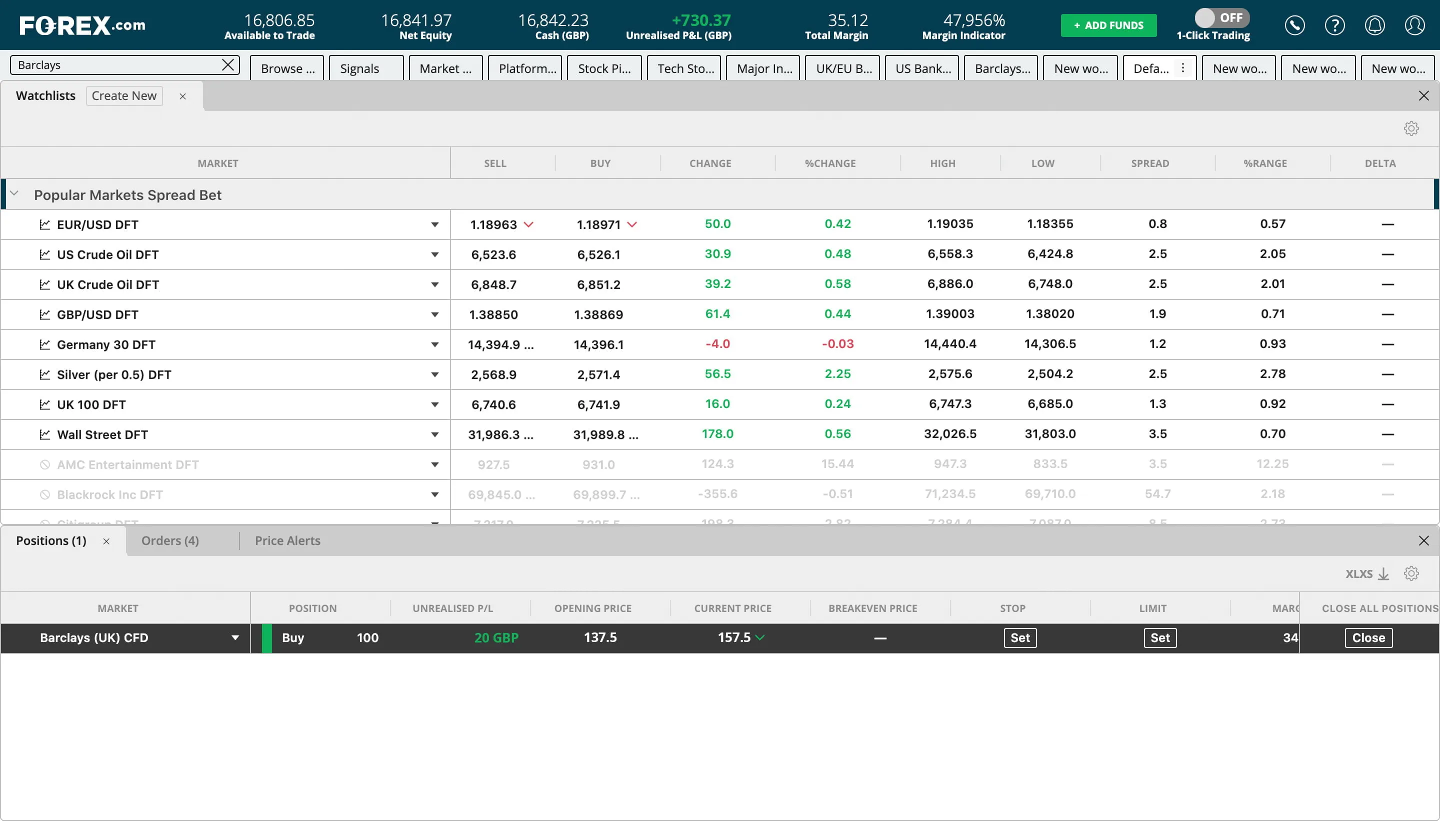 How to place a share trade example