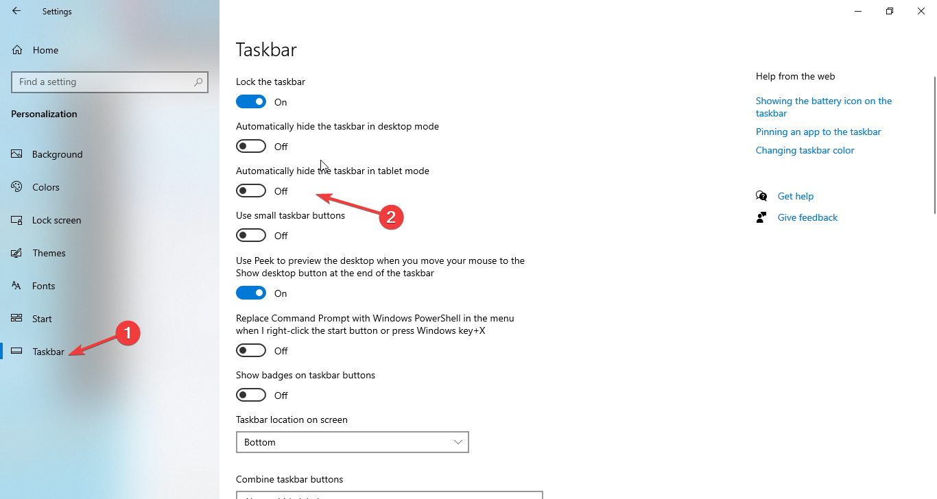 Taskbar 1 windows 10 taskbar icons missing