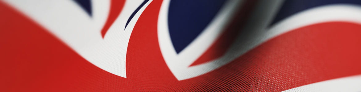 Close-up of Union Jack flag